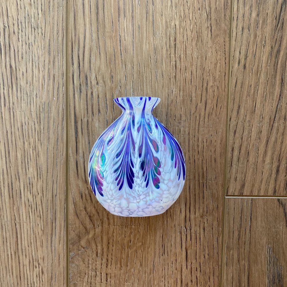 Painted Glass Vase